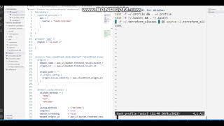 how to make terraform aliases in git bash vscode  - tips for terraform