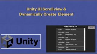 Unity3D UI ScrollView Tutorial to show the list of the item dynamically.