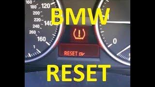 BMW Tire Pressure Warning Light Reset