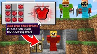 minecraft manhunt but DYE can craft CUSTOM ARMOR