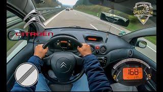 Citroen C2 60 HP TOPSPEED ON GERMAN AUTOBAHN (NO LIMIT) by SpeedUpDE