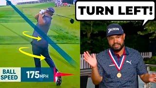 J.J. Spaun Says "Turn Left" For Consistent Ball Striking! (LIVE Golf Swing Analysis)