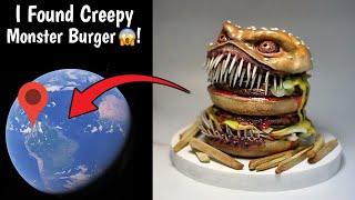  I Found Creepy Monster Burger Caught On Google Earth and Google Maps!