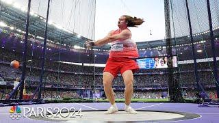 Ethan Katzberg SECURES men's hammer throw gold for Canada | Paris Olympics | NBC Sports