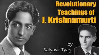 Revolutionary Teachings Of J Krishnamurti By Satyavir Tyagi In Hindi