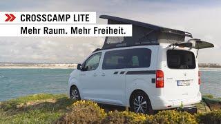 CROSSCAMP LITE. Mehr Raum. Mehr Freiheit. Mit unserer Roomtour ein Schritt Richtung Abenteuer!