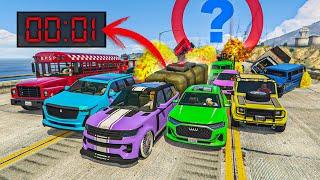 EL ÚLTIMO EXPLOTA CON COCHES ALEATORIOS! VICTORIA POR UN SEGUNDO!! - GTA 5 ONLINE