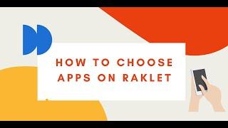 How to Choose Apps on Raklet