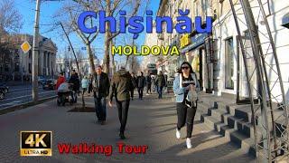 Walking Chișinău 4K MOLDOVA City Centre Virtual Tour [2nd January 2023]