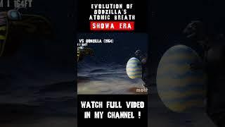 Evolution of Godzilla's atomic breath I SHOWA ERA 02 #comparison #godzilla  #atomicbreath