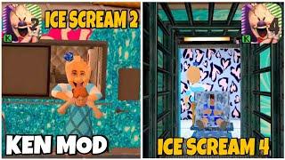 Ice Scream 2 VS Ice Scream 4 | Ken Mod Gameplay