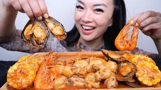 SEAFOOD THAI STYLE (ASMR EATING SOUNDS) NO TALKING | SAS-ASMR