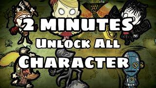 Speed Run !!! Tips Unlock All Characters Don't starve in 2 minutes