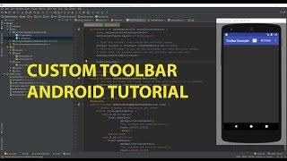 Custom Toolbar in Android Studio