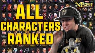 ALL CHARACTERS RANKED - TIER LIST - OCT 2024 - MARVEL Strike Force