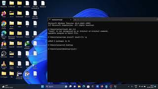 How to fix touch is not recognized as an internal or external command