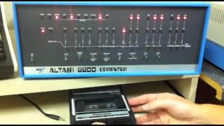 Altair 8800 - Video #9.1 - Loading 8K BASIC from Cassette