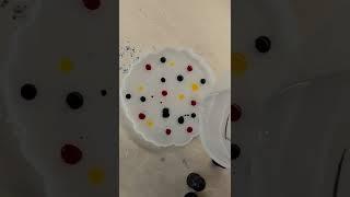 Reverse ink drop resin coaster DIY #shorts