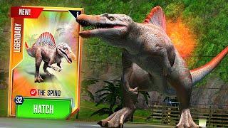 NEW LEGENDARY THE SPINO MAX LEVEL 40 | JURASSIC WORLD THE GAME