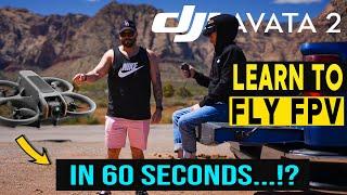 DJI AVATA 2 - LEARNING TO FLY FPV with NO EXPERIENCE !