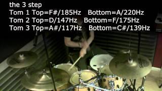 Tuning your drums Video - examples using tunebot by Geoff Fry