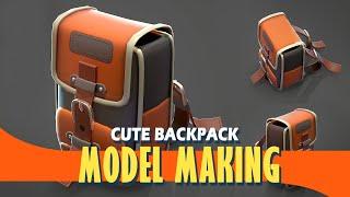 How to Make a Stylized Backpack 3D Model and Texture