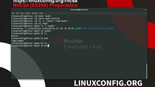 How to create symbolic links - RHCSA exam preparation