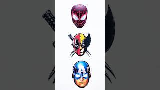 Deadpool vs Spiderman vs Wolverine Puzzle  #deadpool #puzzle #art #deadpool3 #wolverine #spiderman