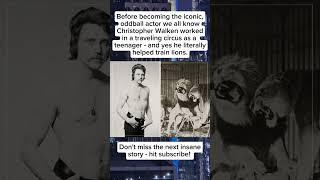 Christopher Walken Was a Lion Tamer Before Hollywood! #didyouknow #celebritynews #shorts #funfacts