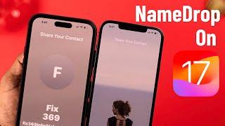 NameDrop: Setup and Share Contact Card on iPhone!