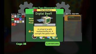 ROBLOX BEE SWARM SIMULATOR ! LEVEL 16 HIVE GOT DIGITAL BEE. UPGRADE & HIVE & BEEQUIP & AMULET REVEAL