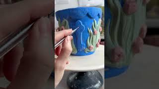 Porcelain painting #planter #key #homedecor #ceramic #pottery #art #fineart