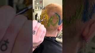 Fire Design on Short Hair