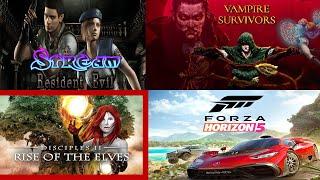 Resident Evil HD Remaster, Vampire Survivors, Forza Horizon 5, Disciples II