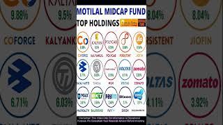 Motilal Midcap Fund Top Holdings #shorts