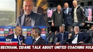 JUST NOWBECKHAM MEETING WITH ZIDANE || CHRISTIANO RONALDO REACT TO MANCHESTER UNITED