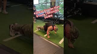 Weighed calisthenic push-ups for a stronger core and build size #viral  #shortvideo #shorts #gym