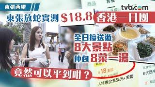 東張西望｜東張放蛇實測$18.8香港一日團 全日接送遊8大景點 仲包8菜一湯