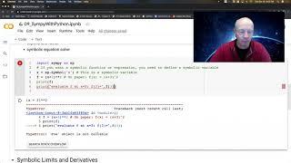 Python Video 08a: Symbolic Python Basics