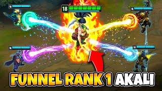 WE FUNNELED THE RANK 1 AKALI TO 33 KILLS ft. Professor Akali