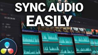 EASILY Sync AUDIO & VIDEO In Davinci Resolve!