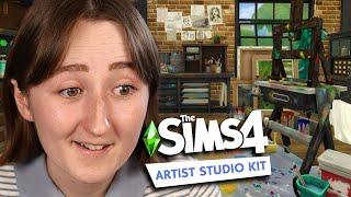 i built an *artist loft* in the sims using the new kits!