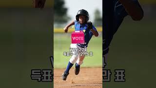 한국 야구 올스타전 나눔팀 중 팬투표를 가장 많이 받은 선수 순위 TOP5 #shorts #kbo #top #야구 #한국