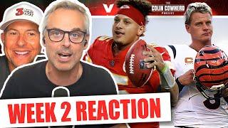 Reaction to Bengals-Chiefs, Saints-Cowboys, 49ers-Vikings, Jets-Titans, Packers | Colin Cowherd NFL