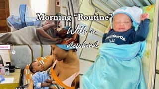 A Very Realistic Morning Routine with A newborn | Family of 7 | Vlog