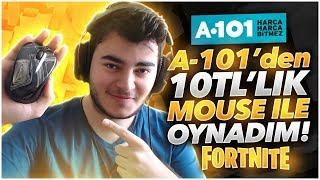 A101'DEN ALDIĞIM 10TL' LİK MOUSE İLE OYNADIM! (Fortnite Türkçe)