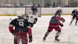 ‘09 goalie Tay Graf #35 Madison Patriots vs. Milwaukee Winter Club.