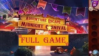 AE Mysteries Midnight  Carnival  walkthrough  Haiku Games FULL GAME .