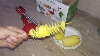 Potato Slicer Review | How To Use Spiral Potato Slicer