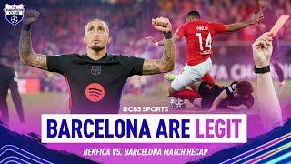 Barcelona ESCAPE Lisbon with massive result | Raphinha & Szczęsny star performances  | CBS Sports